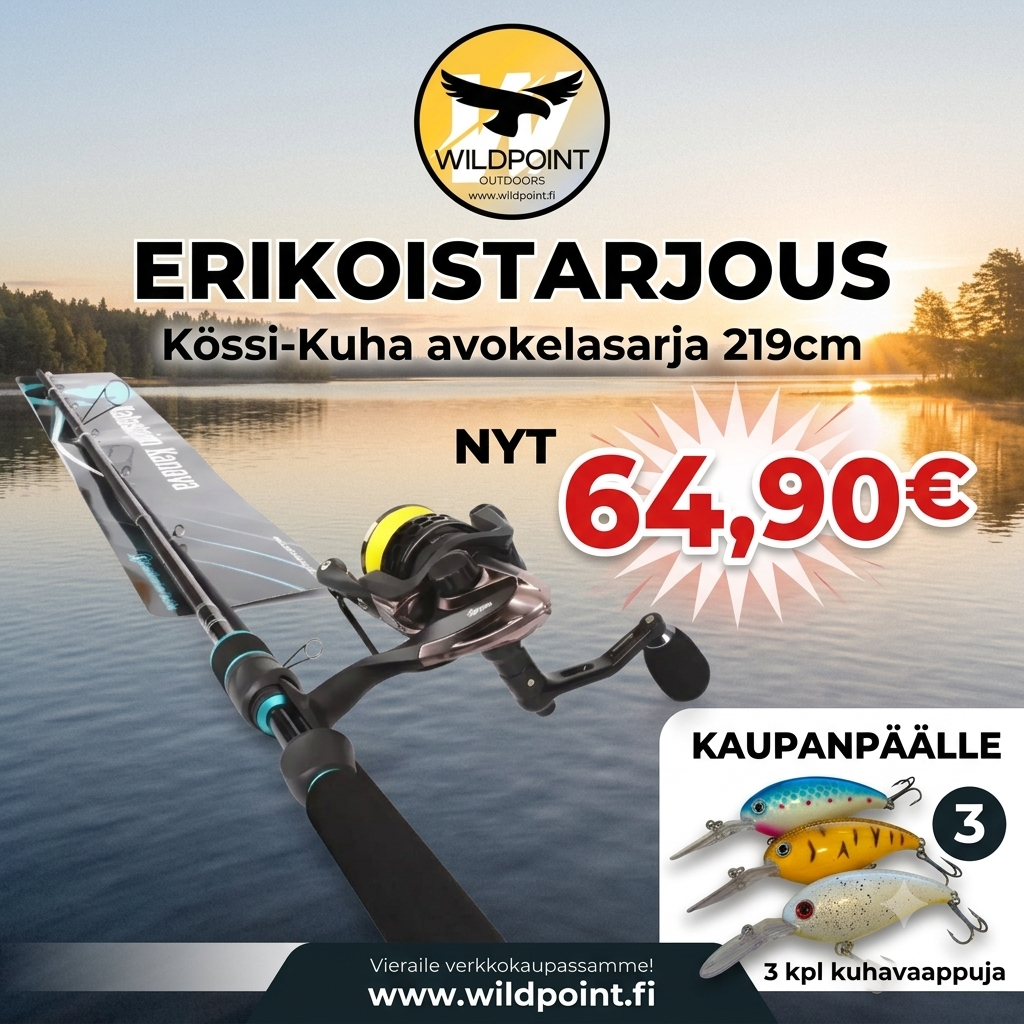 ERIKOISTARJOUS KUHAN KALASTAJILLE – VAIN NOPEIMMILLE!