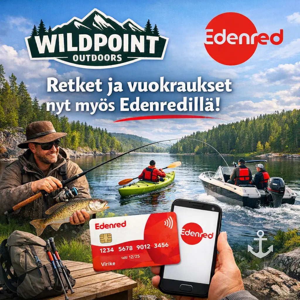 Uutinen: Wildpointin retket ja vuokraukset nyt maksettavissa myös Edenredillä