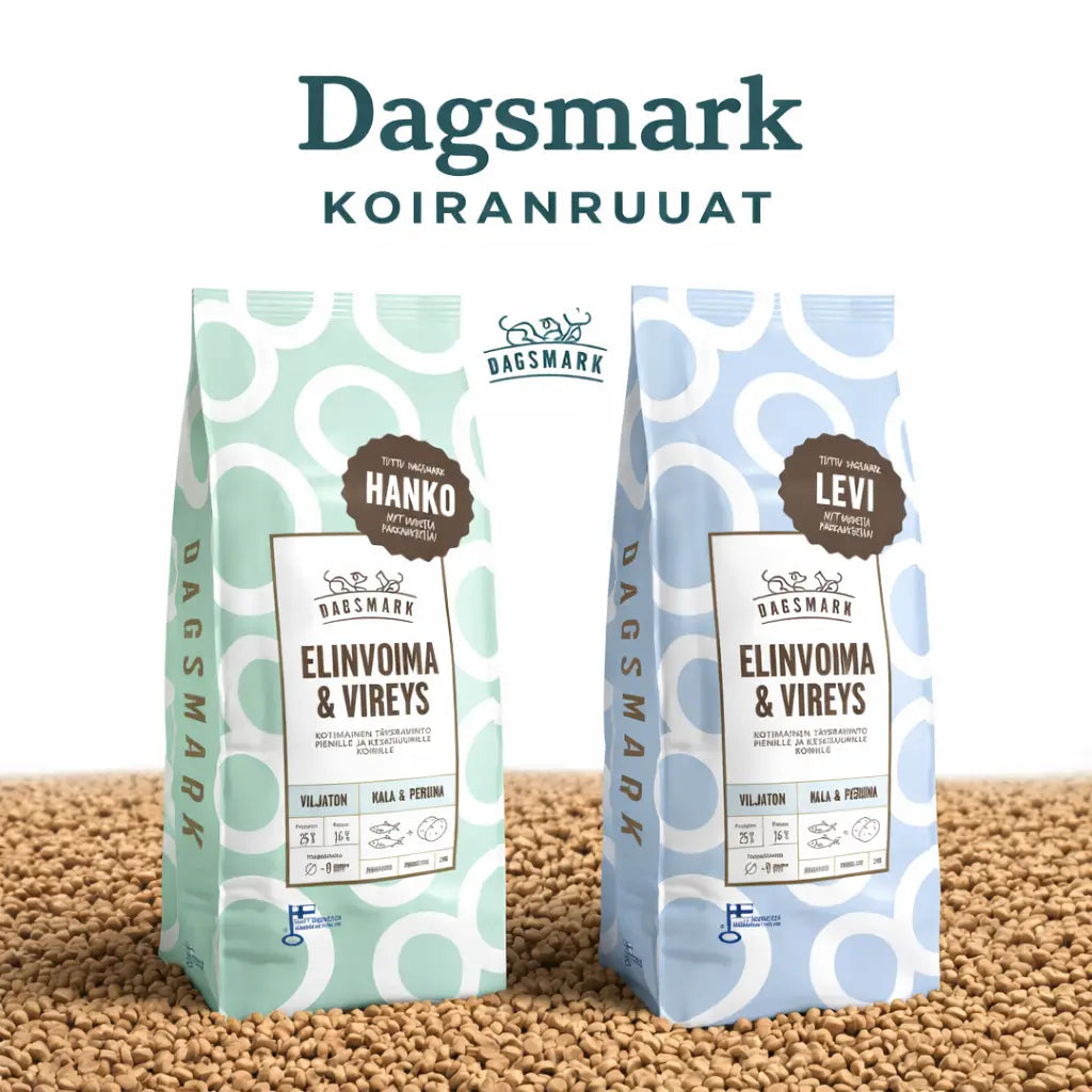 Dagsmark koiran kuivaruoat
