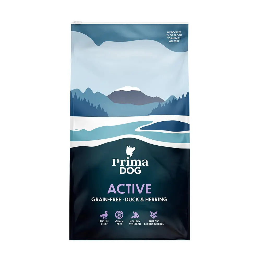 10kg primadog adult active viljaton ankka & silli - retkeilyvarusteet verkkokaupasta 46,90 €