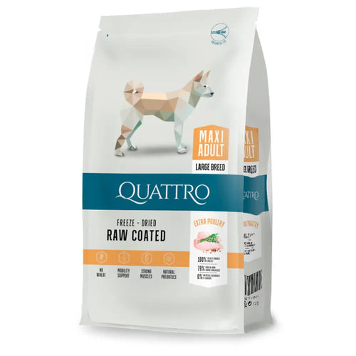 12 kg quattro dog maxi adult large breed - koiranruoka täysravinto retkeilyvarusteet verkkokaupasta 44,90 €