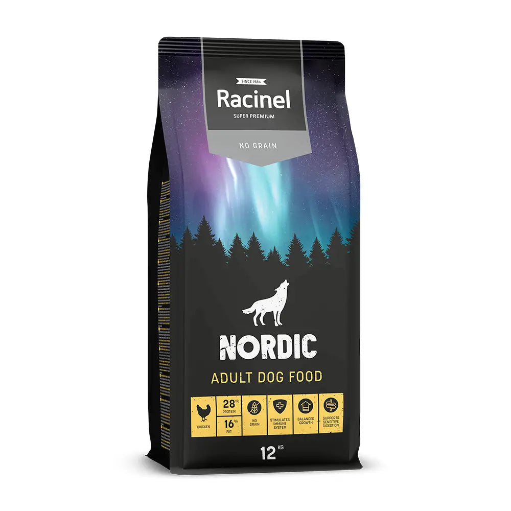 12 kg racinel nordic adult chicken kana - retkeilyvarusteet verkkokaupasta 58,90 €