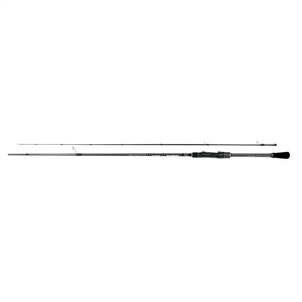 Blacksox 702ML avokelasetti kuitusiimalla 210cm 7-20g 0.18mm x8 musta ja hopeanharmaa grafiittivapa teksturoidulla kahvalla