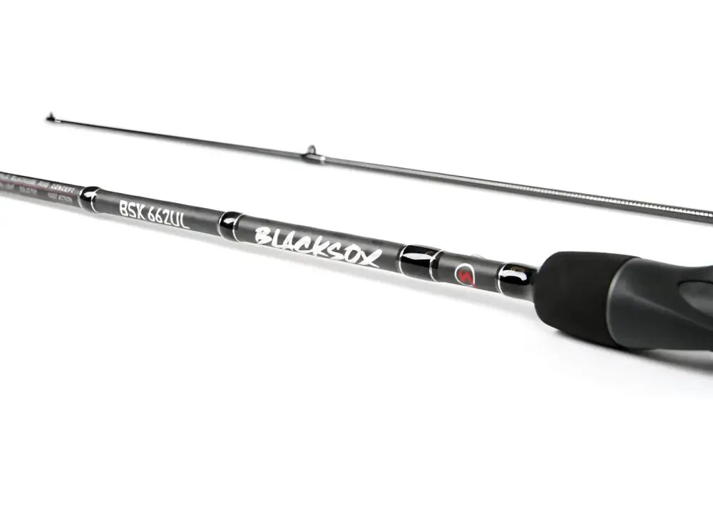 Blacksox bsx 662ul ultrakevyt musta ja hopea avokelavapa kalastukseen