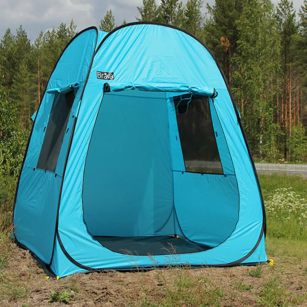 Brava näyttelyteltta pop-up - turkoosi - wildpoint outdoors retkeilyvarusteet verkkokaupasta 99 €