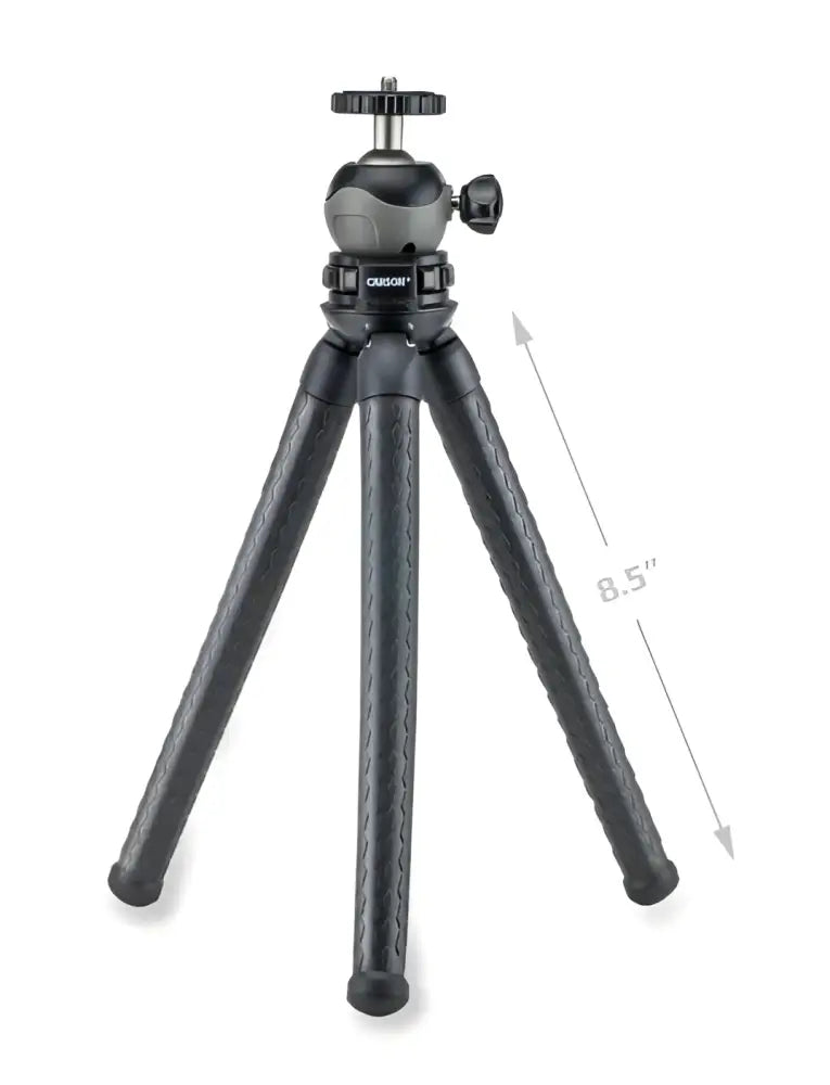 Carson boapod flexible leg tripod kolmijalka musta mini jalusta teksturoiduilla jaloilla ja pallopäällä