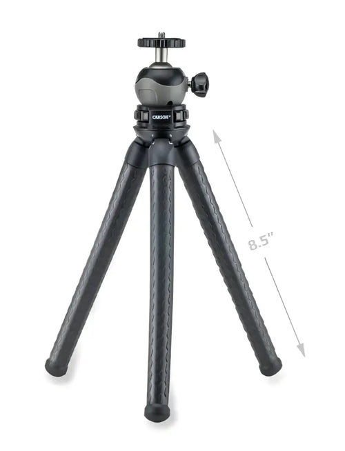 Carson boapod flexible leg tripod kolmijalka musta mini jalusta teksturoiduilla jaloilla ja pallopäällä