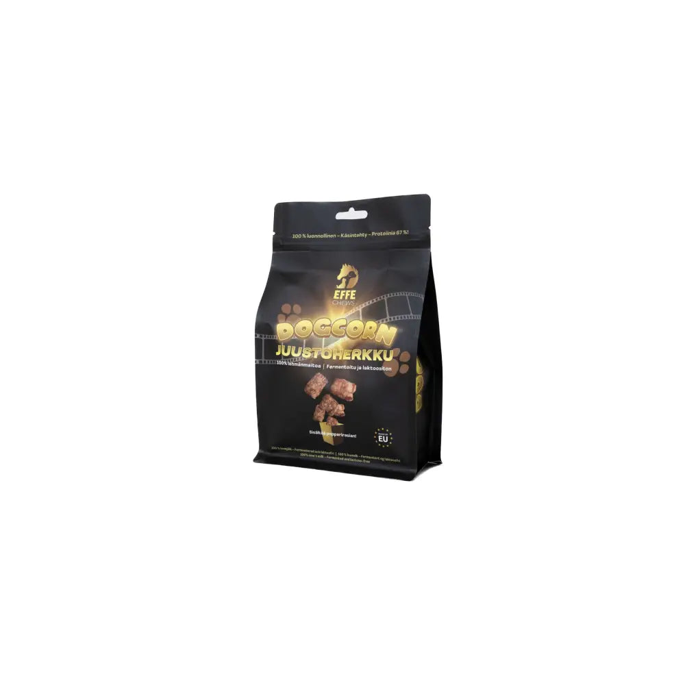 Effe chews dogcorn 100g juustoherkku - wildpoint for doggos retkeilyvarusteet verkkokaupasta 9,95 €