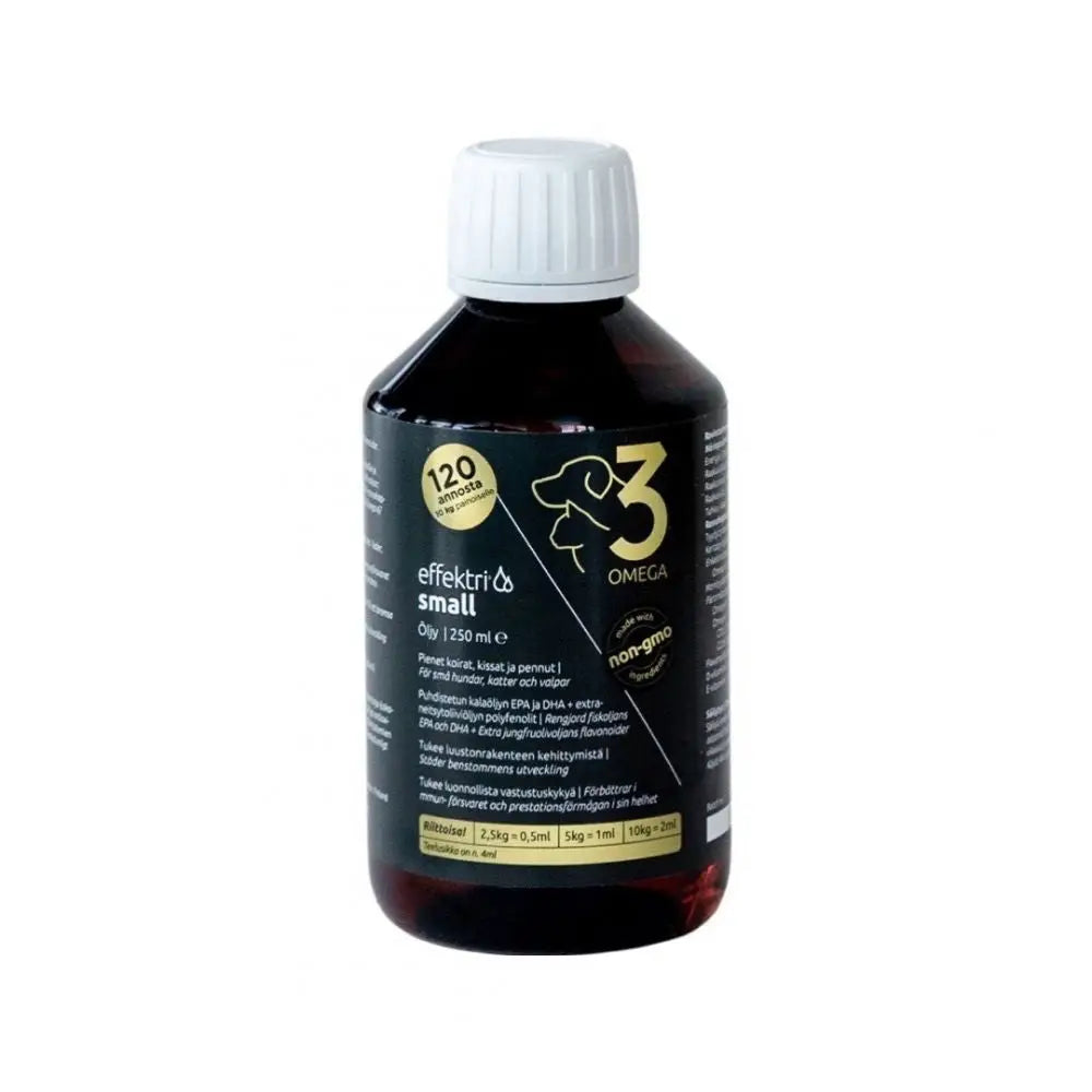 Effektri omega-3 koiralle ihon ja turkien hoitoon - small 250 ml - lisäravinne retkeilyvarusteet verkkokaupasta 29,90 €