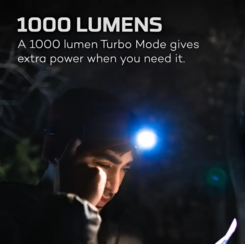 Einstien 1000 flex sininen led- otsalamppu kirkkaalla keskitetyllä valonsäteellä korkealla lumenilla