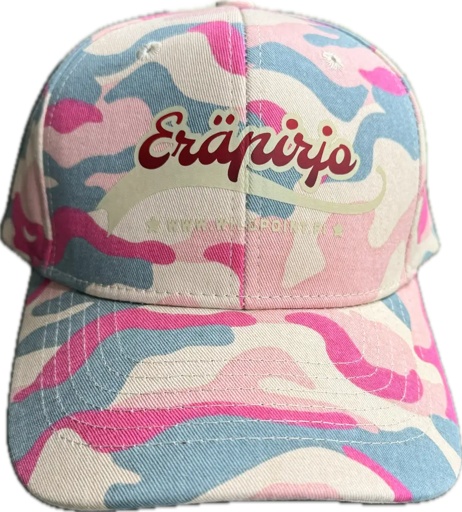 Eräpirjo Camo Baseball-lippis vaaleanpunaisella maastokuviolla