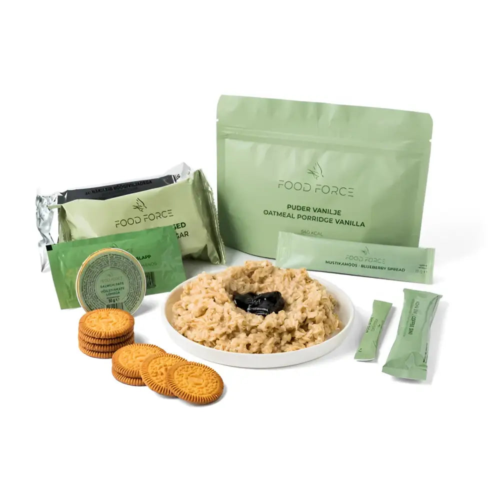 Food force kaurapuuro vaniljapuuro valmis-aamiainen - retkeilyvarusteet verkkokaupasta 9,50 €