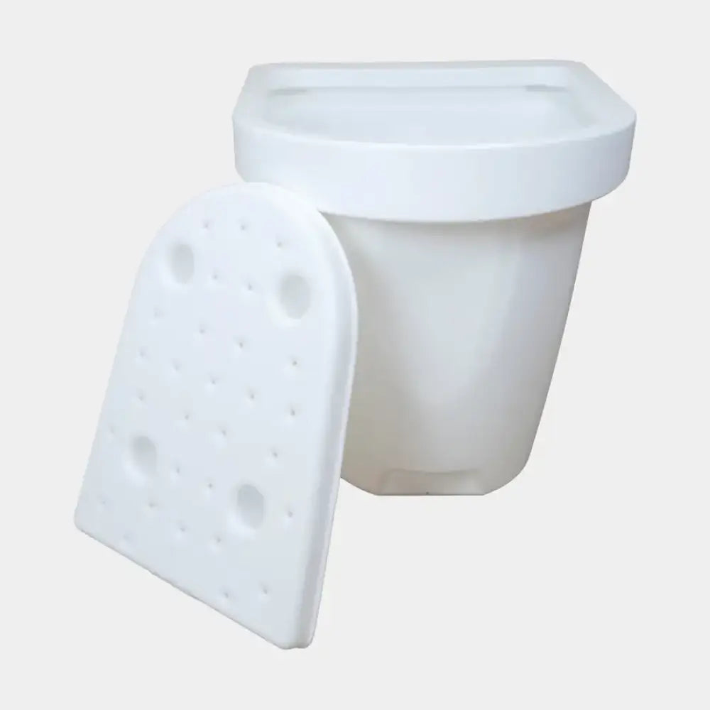 Valkoinen muovinen green toilet 100 easy kompostikäymälä jäädytelaatikko reiitetyllä kannella