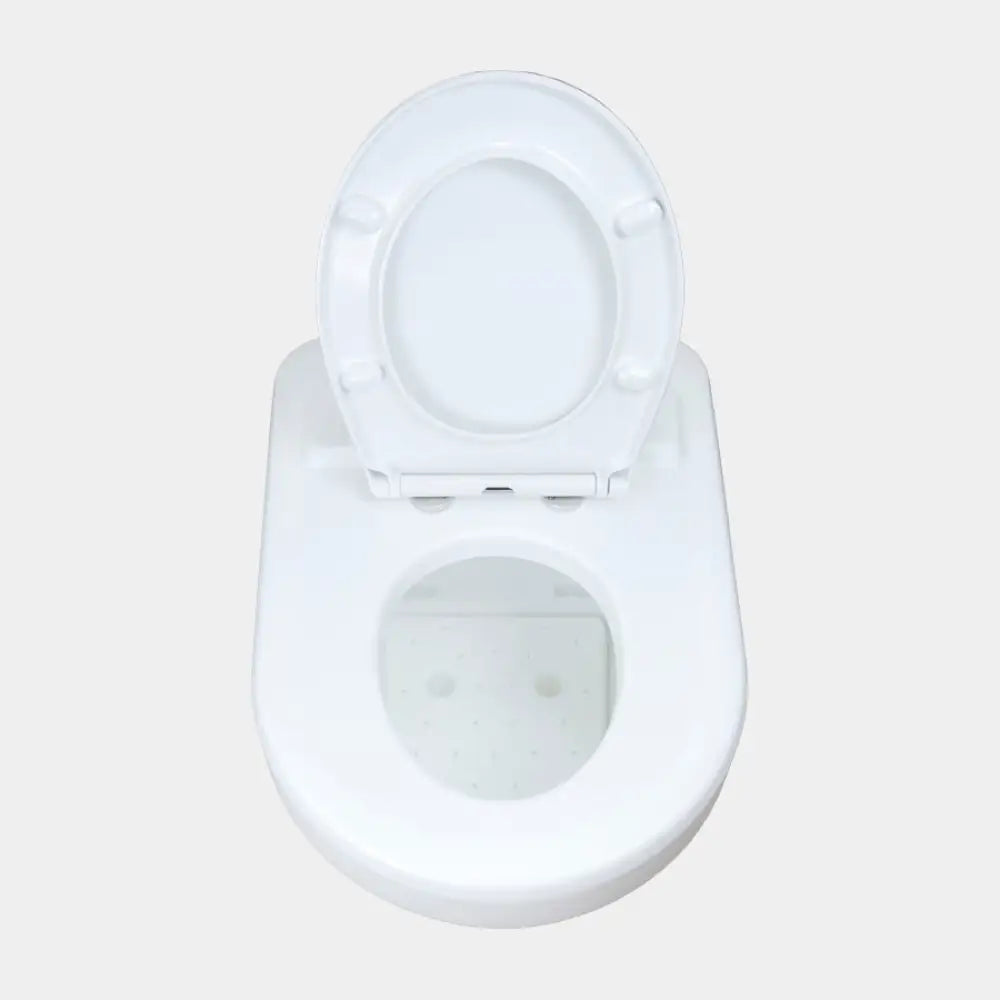 Valkoinen keraaminen green toilet 100 easy kompostikäymälä, sileät linjat ja minimalistinen muotoilu