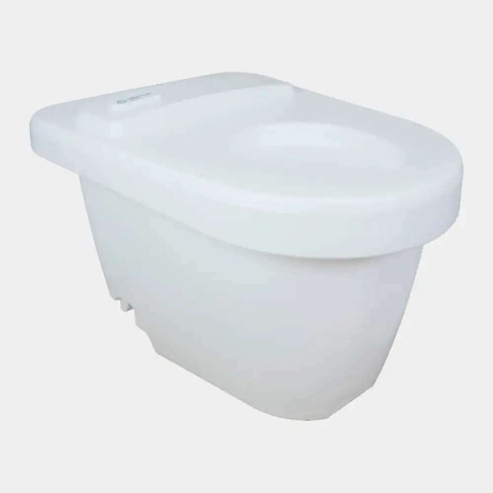 Valkoinen keraaminen green toilet 100 easy vaihtosäiliö wc-istuin sulavalinjaisella modernilla muotoilulla ja integroidulla istuimella