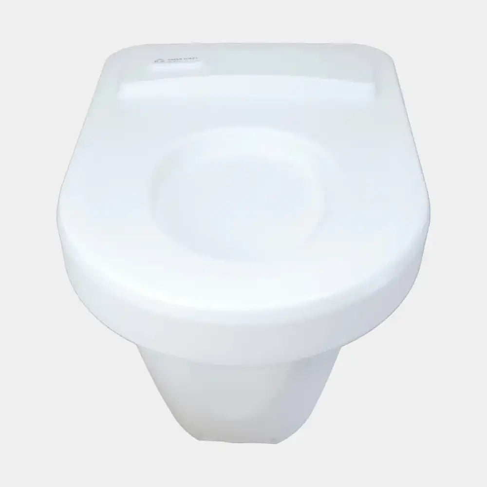 Valkoinen keraaminen green toilet 100 easy vaihtosäiliö modernilla muotoilulla ja pyöristetyillä reunoilla
