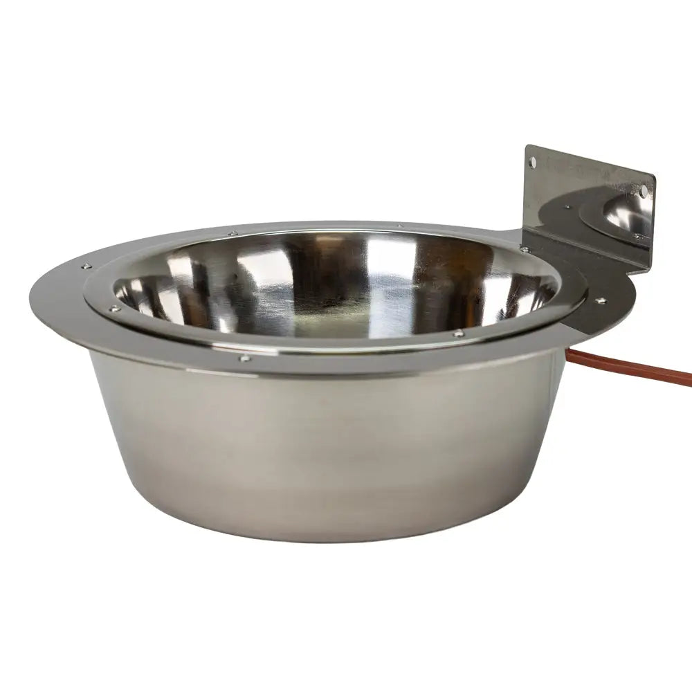 Jämpti lämmitettävä koirankuppi stainless steel seinäkiinnitteinen ruokakuppi kiiltävällä pinnalla ja integroidulla lämmityselementillä