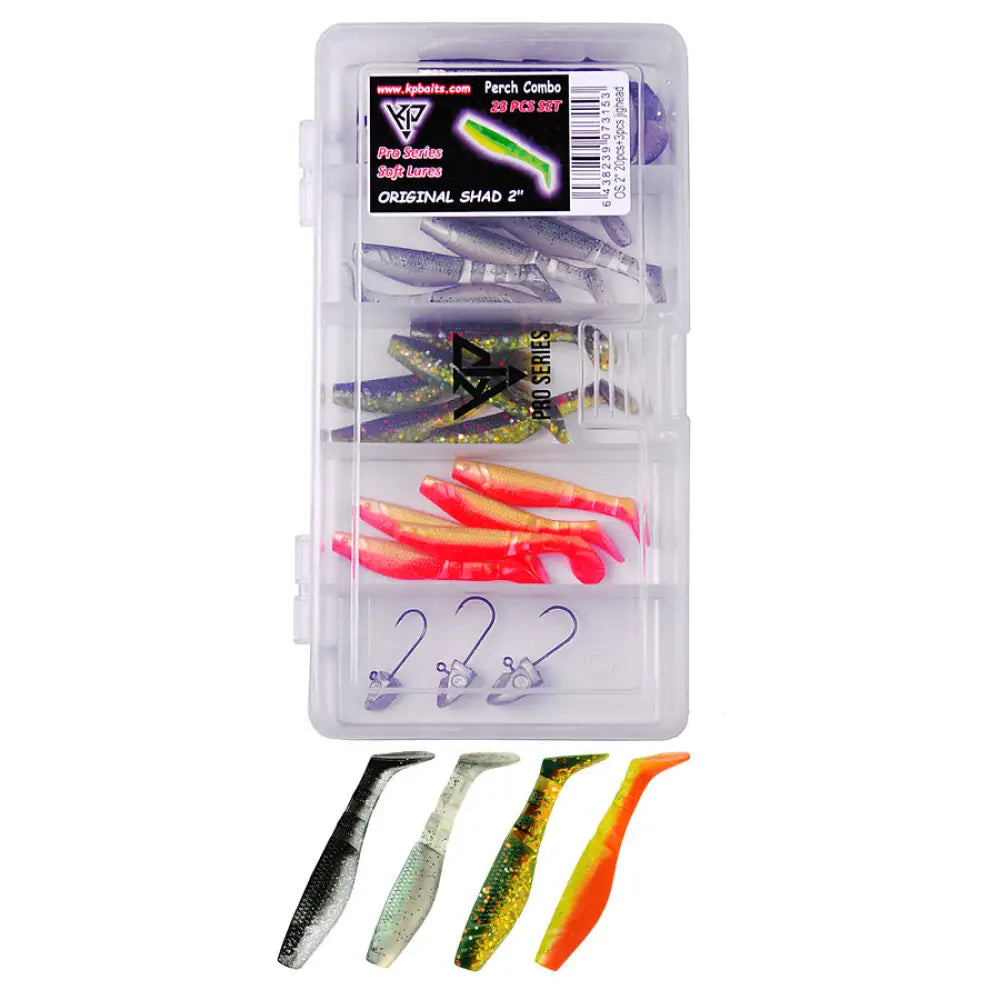 K.p original shad 2’’ lajitelma 20kpl + 3 jigipäätä - jigisarja + retkeilyvarusteet verkkokaupasta 9,90 €
