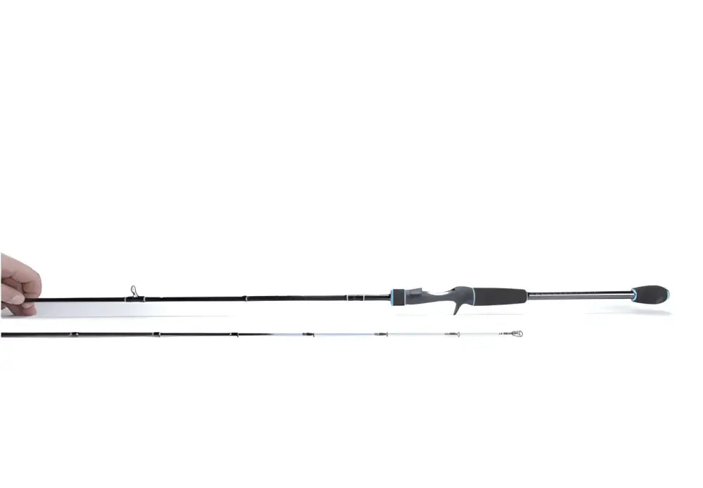 Black and silver körmy-hyrrävapa kalastajan kanava 7.0 with textured grip handle for casting 7-21g fast action