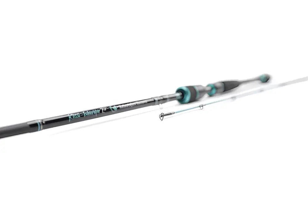 Kössi-kuha avokelasarja 219cm musta ja teal värinen moderni kalastusvapa