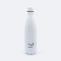 Valkoinen ruostumattomasta teräksestä valmistettu meribottles white 500 ml vesipullo minimalistisella meri-logolla