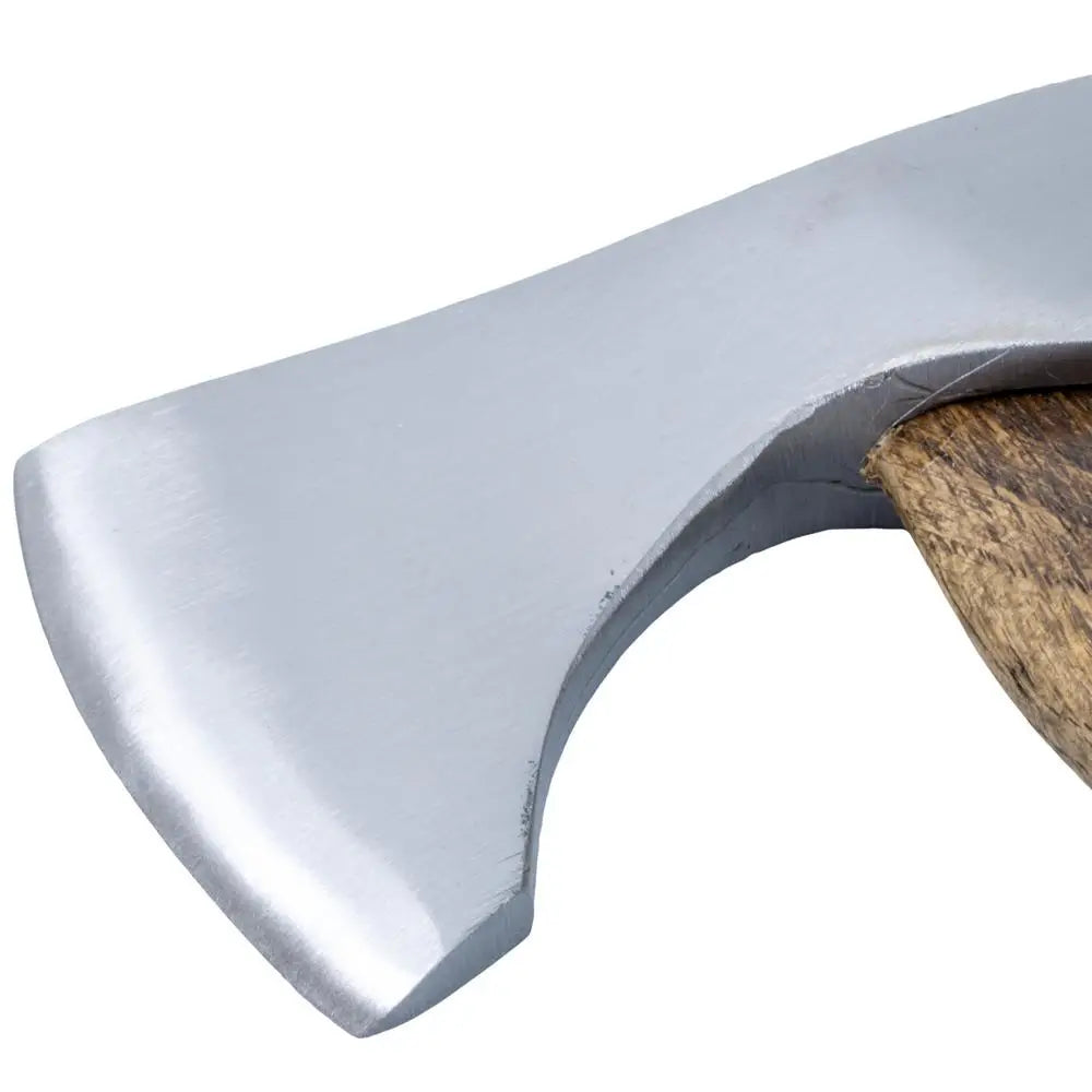 Silverinen kirves puisella kahvalla nordic kirves 27 cm 700 g kanssa nahkasuojus