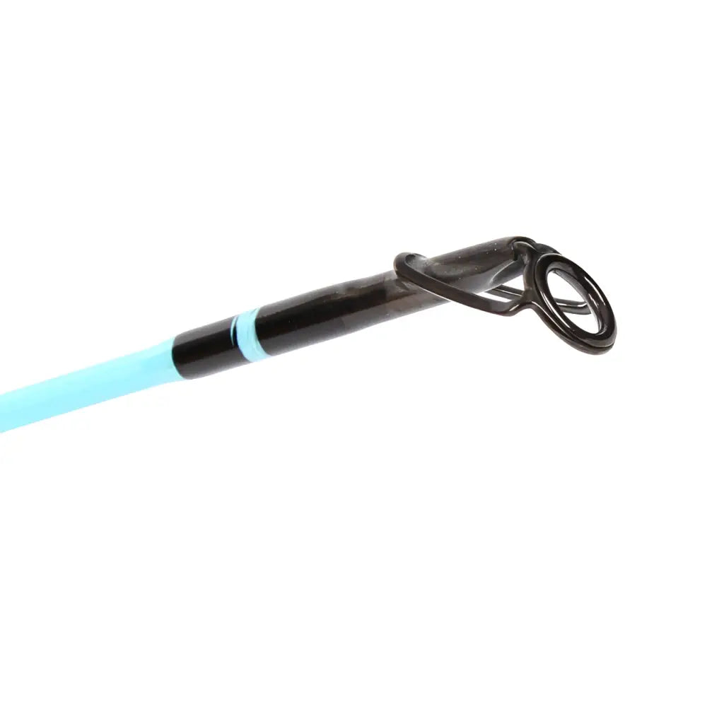 Pitkä-Aapo ahvenvapa 228cm 7-21 g kalastajan kanava musta ja vaaleansininen matta viimeistely ergonomisella otteella