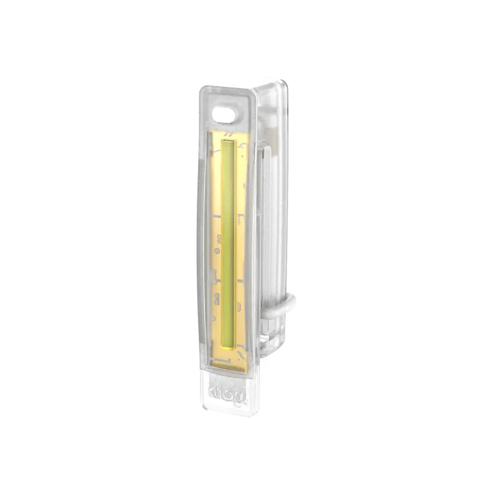 Plus free twinpack kirkas muovinen polkupyörän valo keltaisella led-nauhalla ja mittamerkinnöillä