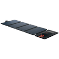 Musta taitettava pwr solarpanel 10 watin aurinkopaneeli tyylikkäällä ja segmentoidulla designilla ja punaisella 10 merkinnällä