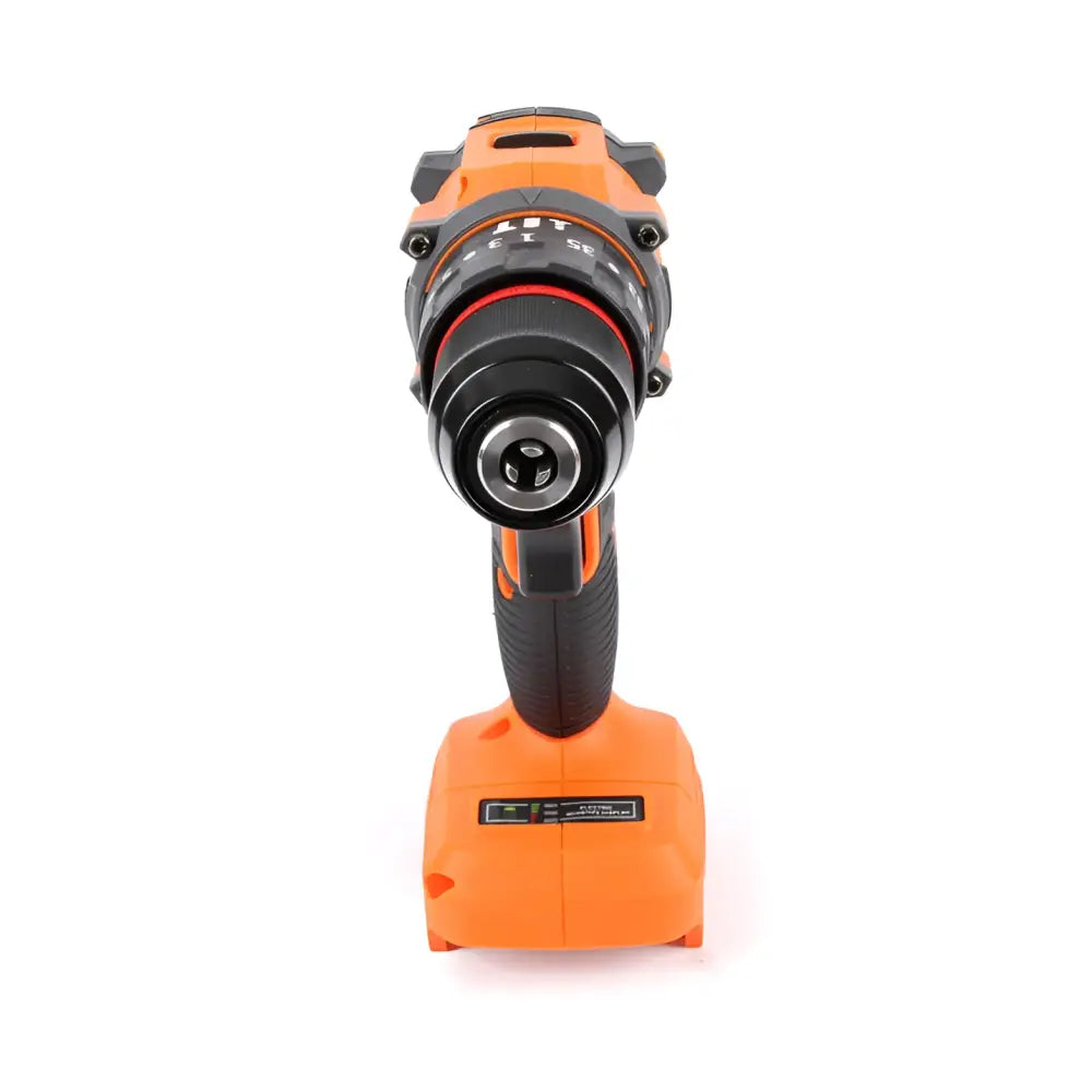 Robota dc-cdx18v akkuporakone 10mm runko oranssi ja musta johdoton porakone teksturoidulla kahvalla ja vääntömomentin säädöllä