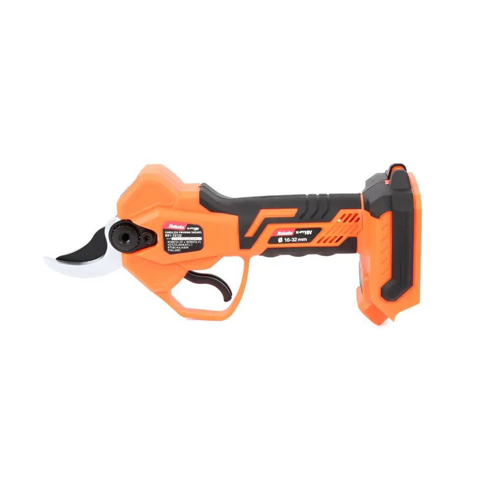 Robota dc-pt18v akkuoksasakset oranssi ja musta langaton käteväksi suunniteltu ergonominen versio