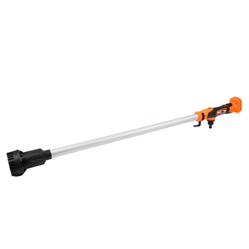 Robota dc-sp18v akkusauvapumppu runko orange ja musta johdoton trimmeri hopeisella metallivarrella