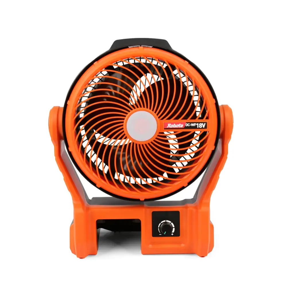 Robota dc-wf18v akkutuuletin oranssi musta pyöreä muovirunko säädettävällä nopeudella