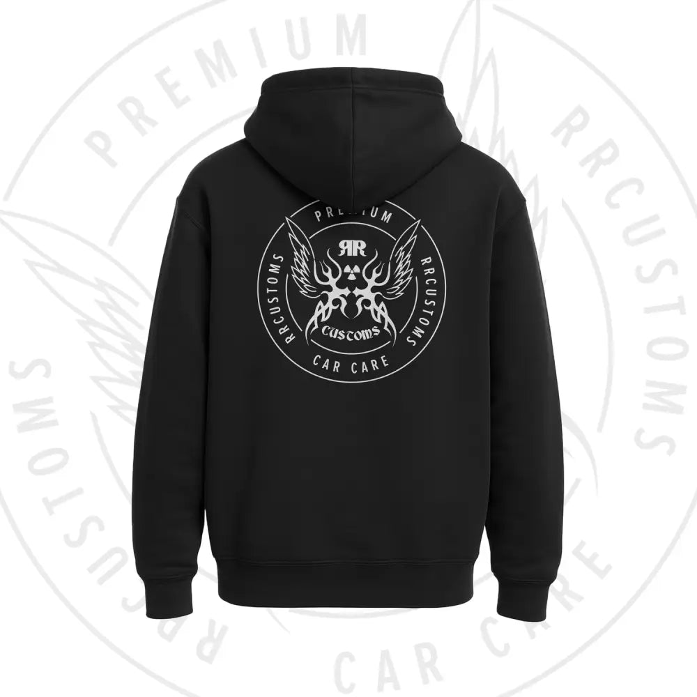 Rrcustoms huppari - s - huppari musta valkoinen logo retkeilyvarusteet verkkokaupasta 42,90 €