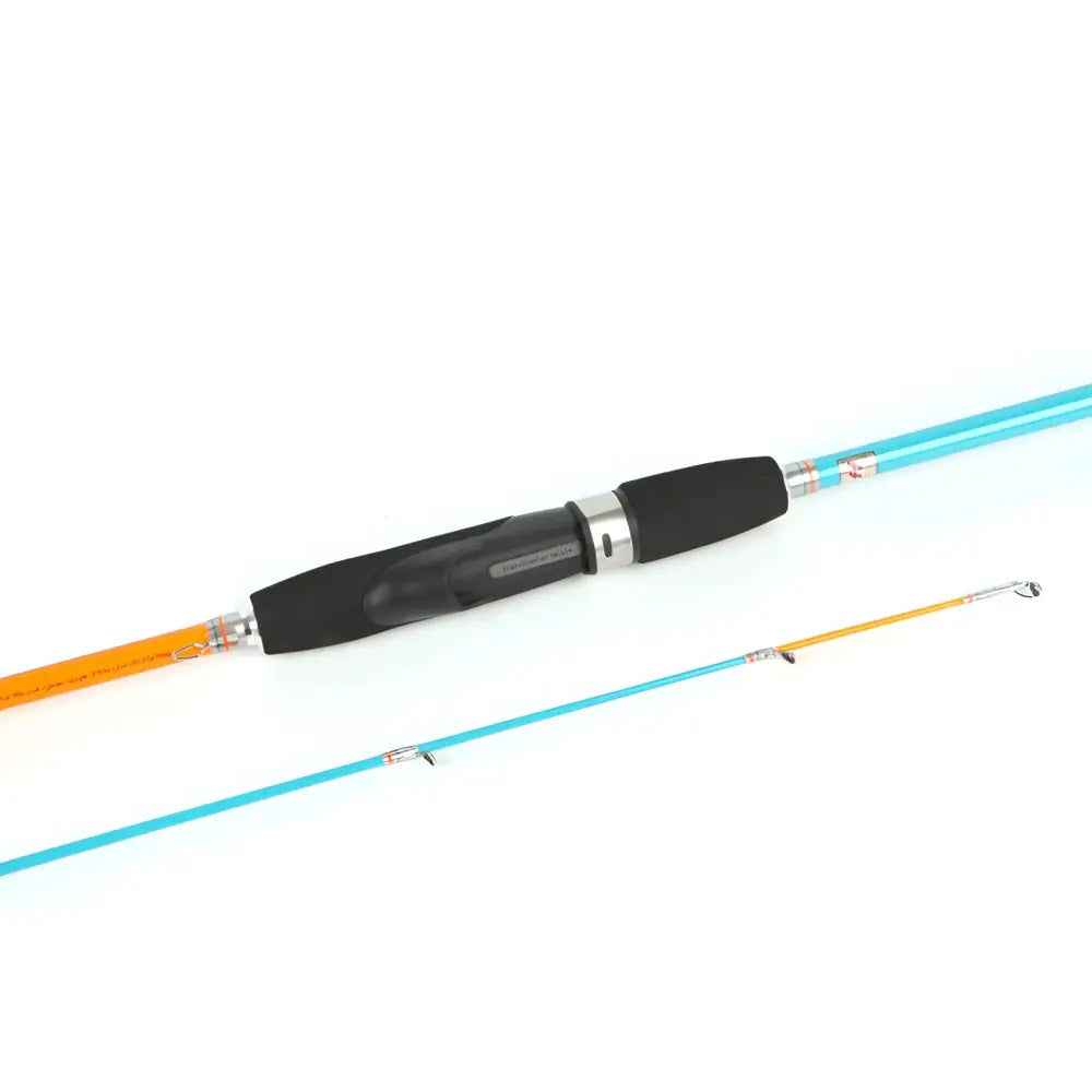 Vibrantti kahdessa osassa oleva scandinavian tackle fish me luck zander kalastusvapa turkoosi ja oranssi varsi