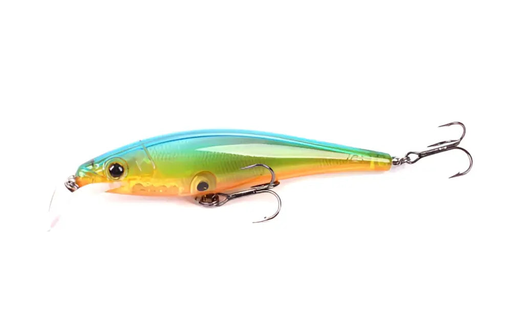 Scandinavian tackle gator wobbler 11cm monivärinen kiiltävä kova kalastussurvin metallisilla koukuilla ja realistisella silmällä