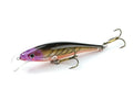 Scandinavian tackle gator wobbler 11cm minnow-tyylinen välkkyvä violetti musta viehe kullanvärisellä vatsalla ja yksityiskohtaisilla evämalleilla