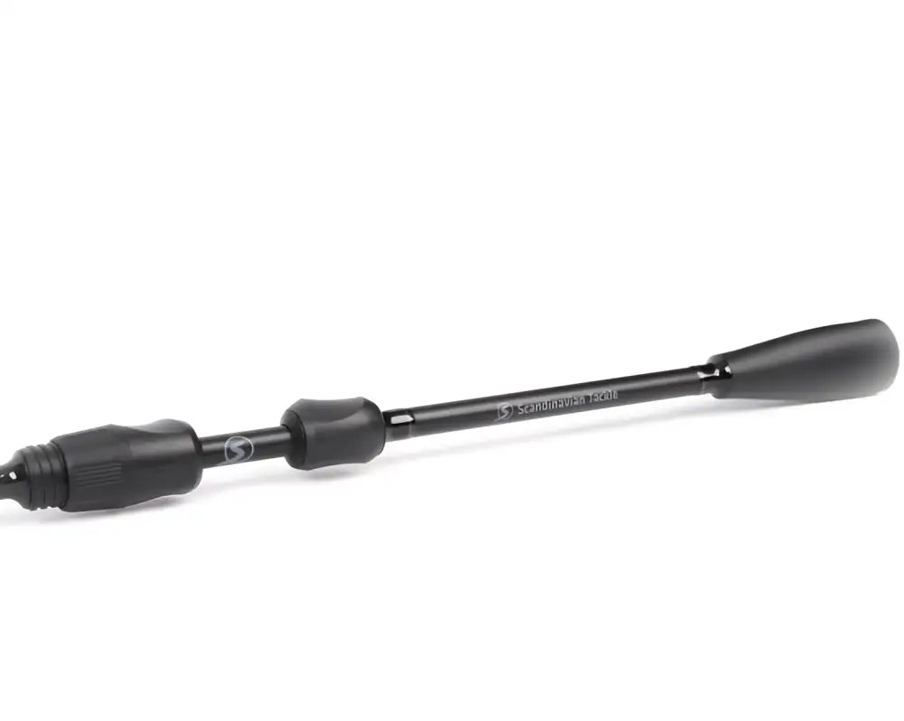 Musta skandinaavinen sport-kalastusavokelavapa textured gripillä ja mattapintaisella viimeistelyllä scandinavian tackle gloss s612 6’10’’ 4-19g