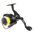 Black and yellow wildpoint outdoors fishing reel with honeycomb body in scandinavian tackle rulla kuhakela 2000 model