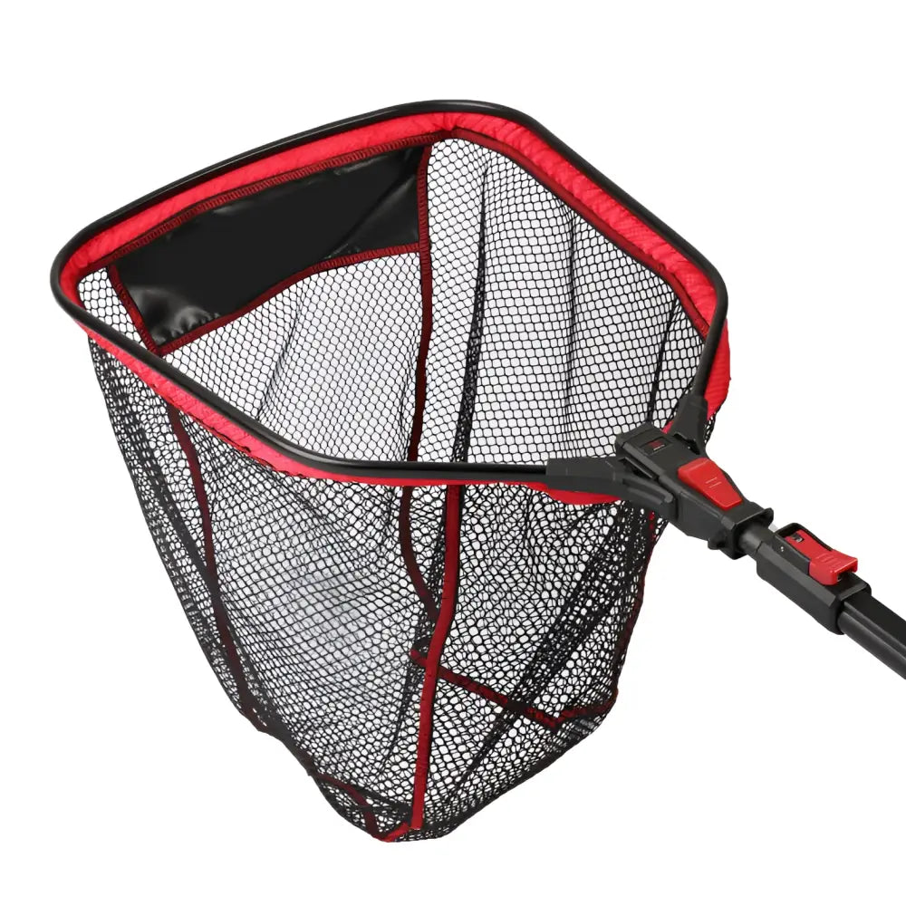Sft tackle carbon x50 kokoontaittuva teleskooppihaavi punainen ja musta hiilikuituverkolla 50x40cm