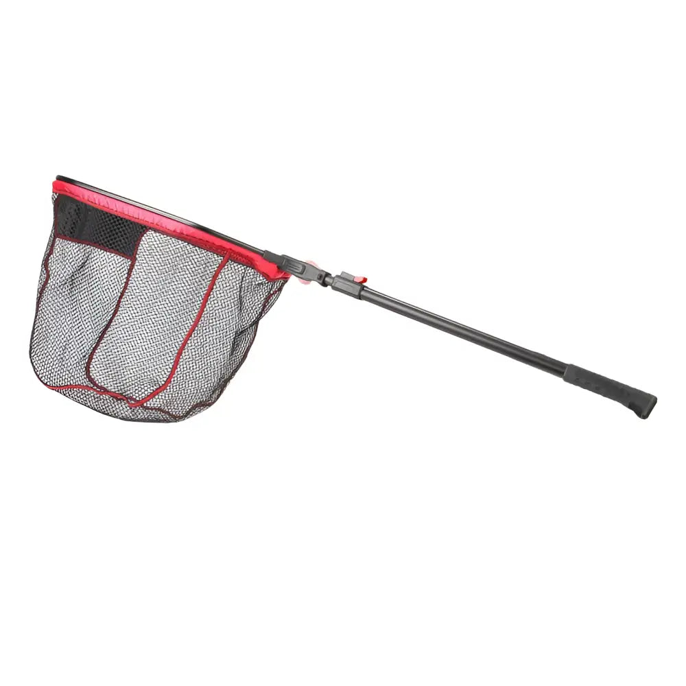 Sft tackle carbon x50 punainen ja musta verkkopyydys kokoontaittuvalla teleskooppivarrella 50x40 cm