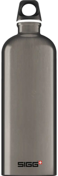 Sigg traveller smoked pearl mattapinnoitettu ruostumattomasta teräksestä valmistettu juomapullo mustalla kierrekorkilla