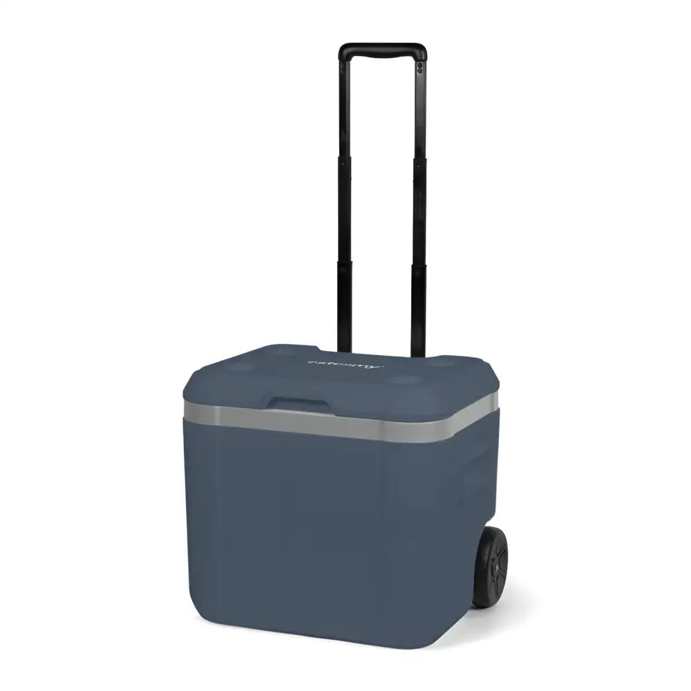 Sininen steamy cool 52l roller kylmälaukku mustalla teleskooppisangalla ja pyörillä