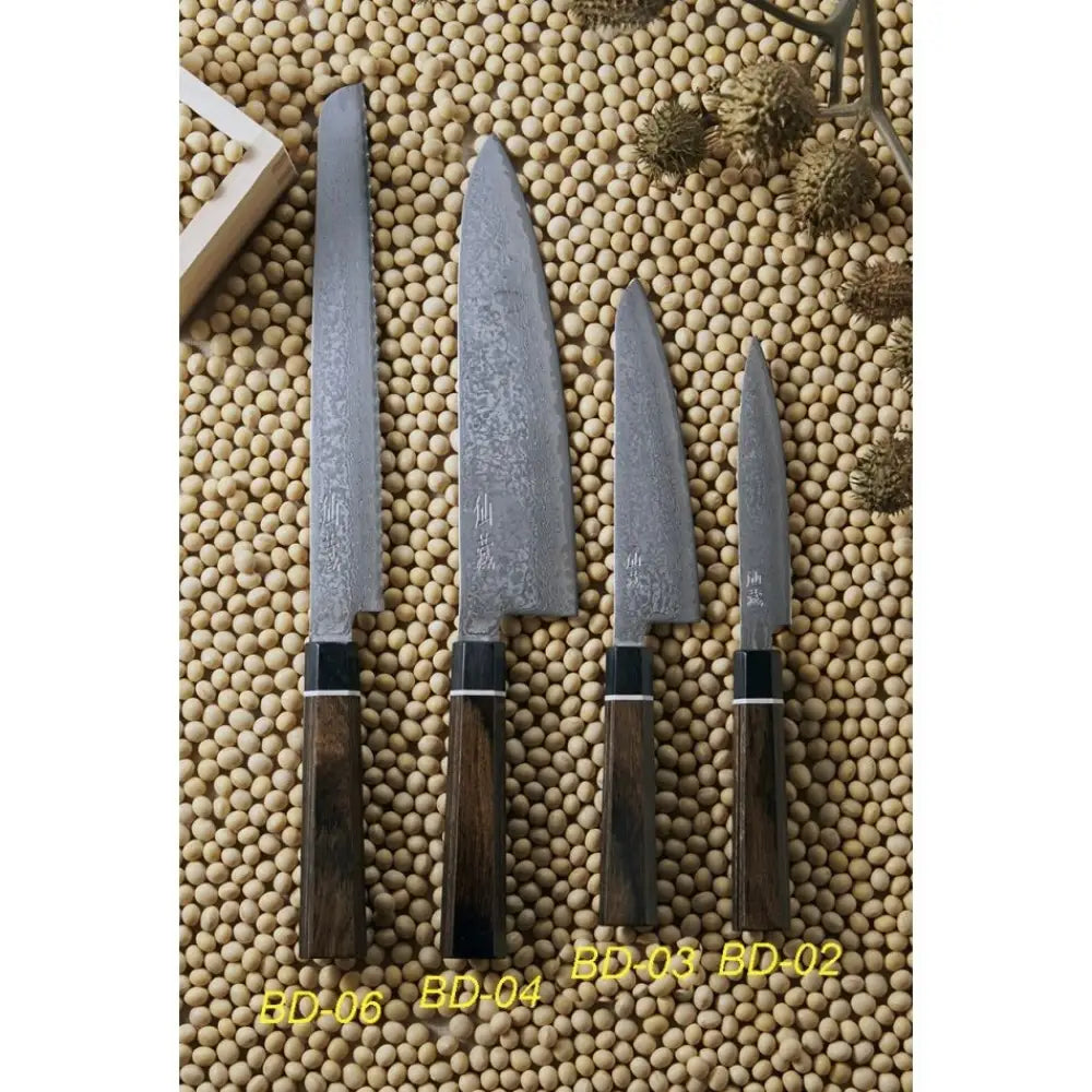 Suncraft senzo damascus black mini santoku veitsi 14 cm - veitset retkeilyvarusteet verkkokaupasta 135 €