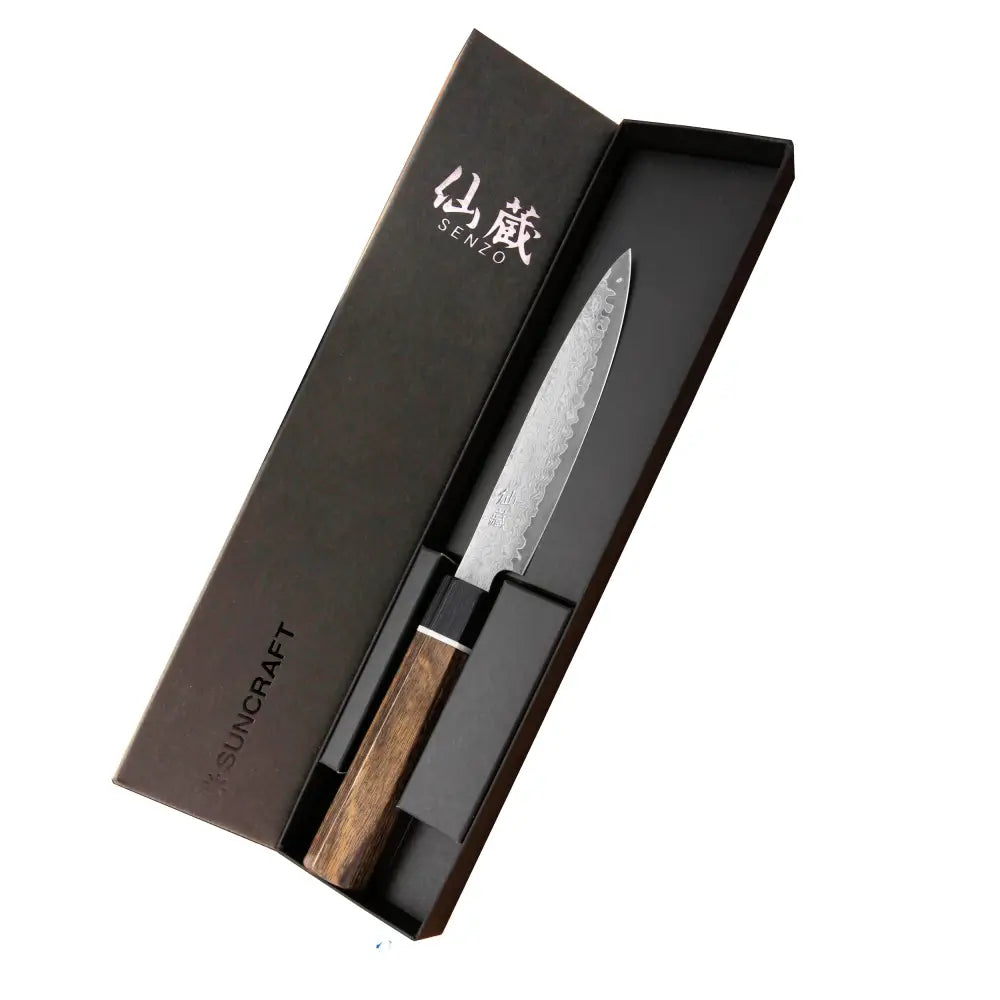Suncraft senzo damascus black vihannesveitsi 12 cm - veitset retkeilyvarusteet verkkokaupasta 117 €