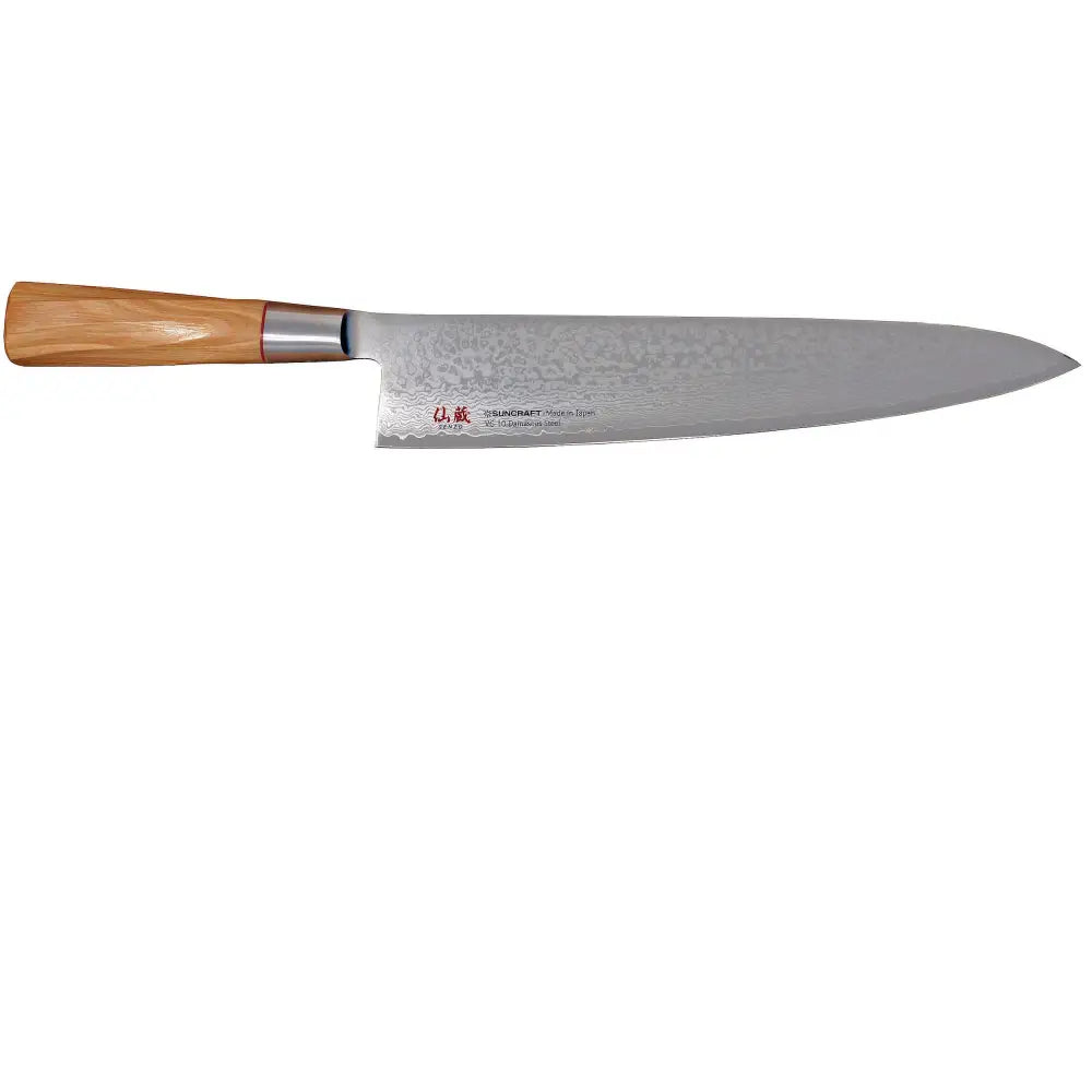 Suncraft senzo damascus twisted octagon kokkiveitsi 24 cm - veitset retkeilyvarusteet verkkokaupasta 230 €