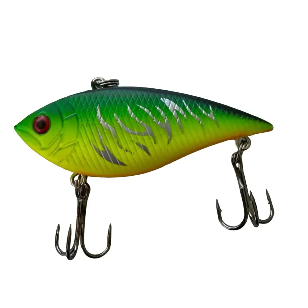 Vihervasuri 7cm 14g shad ahvenelle kalastukseen kirkas vihreä-keltainen viehe hopeisilla liekkikuviolla ja punaisella silmällä